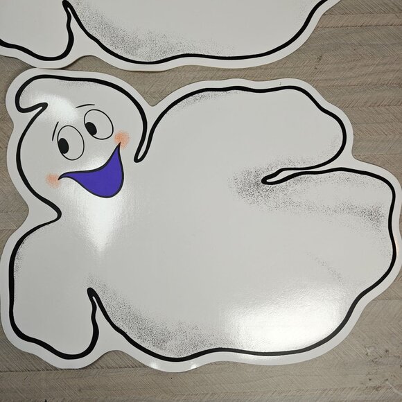 Set Of 4 Vintage Halloween Ghost Placemats Unused - Picture 2 of 5